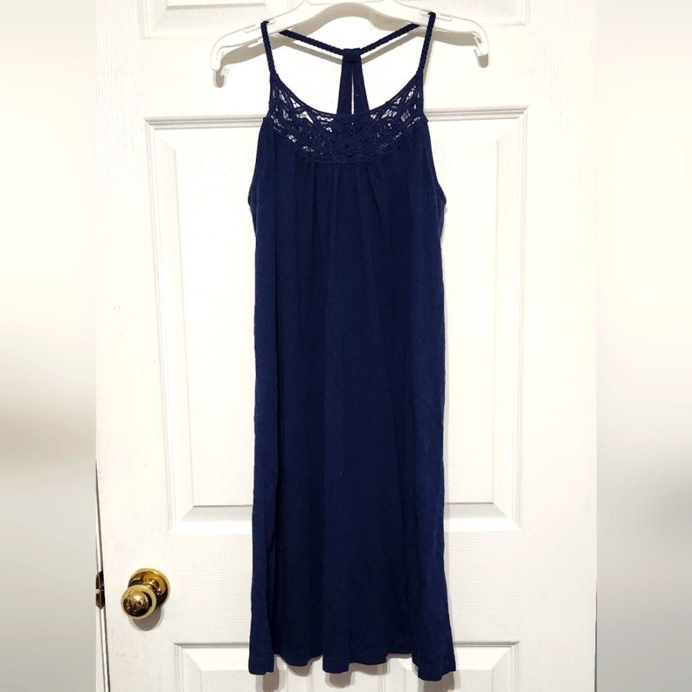 High Lace Neck Dress